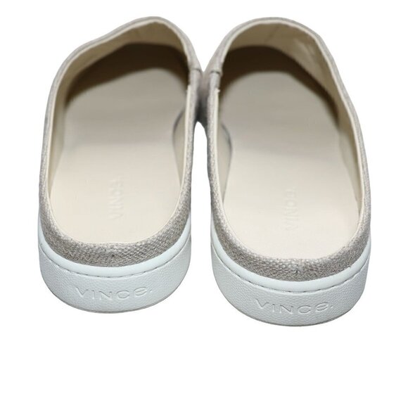 Vince Mules Canvas Vianne Natural Beige Comfort Shoes‎ Womens Size 9.5 NEW - Picture 7 of 12